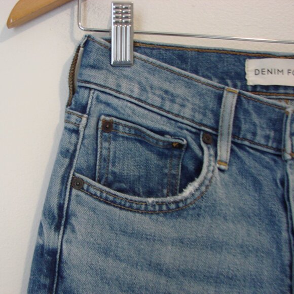 Aritzia Denim Forum Yoko High Rise Slim Jeans Organic Cotton Size 25 - Picture 9 of 16